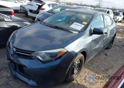 2015 Toyota Corolla Le из США, поврежденный, VIN 2T1BURHE2FC387831